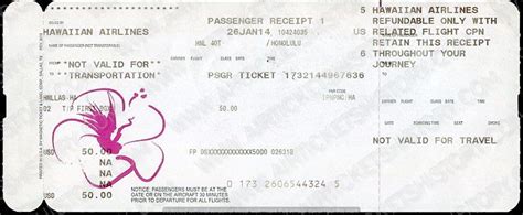 Hawaiian Airlines Boarding Pass