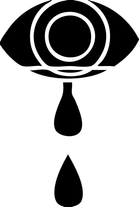 flat symbol crying eye 10240422 Vector Art at Vecteezy