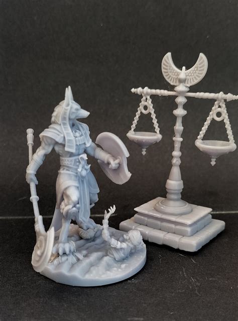 Anubis 32mm Great Grimoire 3d Printed Resin Miniature Etsy Uk