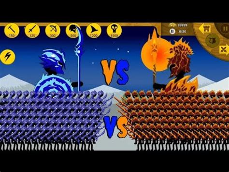 Ice Skin Spearton Vs Lava Spearton I Stick War Legacy Youtube