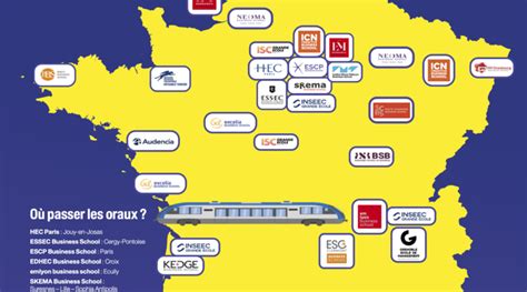 INEDIT La carte de France des écoles de commerce Mister Prépa