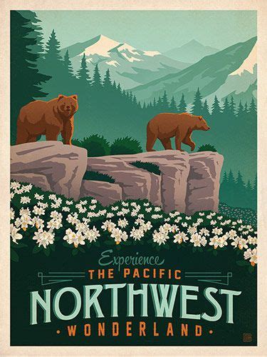 Anderson Design Group Studio Store Retro Travel Poster Travel