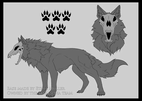 Skull Wolf Base By King Salomo On Deviantart