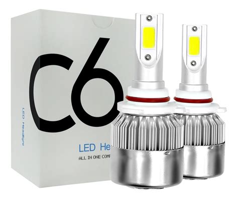 Kit Faros Focos Led C6 9005 H10 Alta Baja 8000lm 72w 6000k Meses Sin