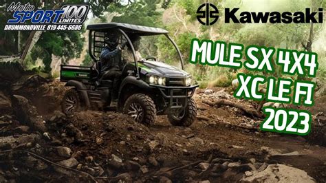 Walkaround 2023 Kawasaki Mule SX 4X4 XC LE FI YouTube