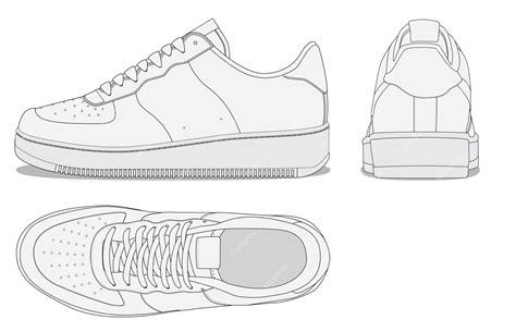 Premium Vector | Sneaker vector illustration template