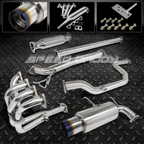 Buy 4 5 MUFFLER BURNT TIP CATBACK CAT BACK HEADER PIPE EXHAUST 92 93