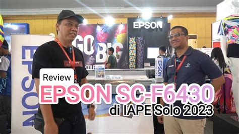 Review Epson Surecolor Sc F Di Iape Solo Youtube