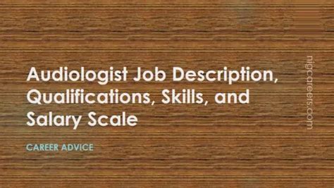 Audiologist Job Description, Skills and Salary