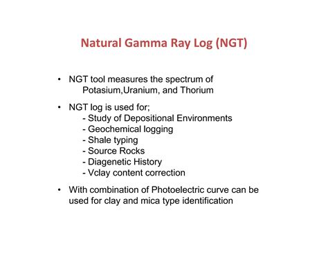 Basic Well Logging Design Ppt