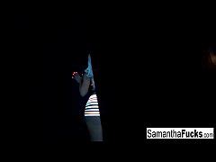 Samantha Saint Gets Off In This Super Hot Black Light Solo Xxx Mobile