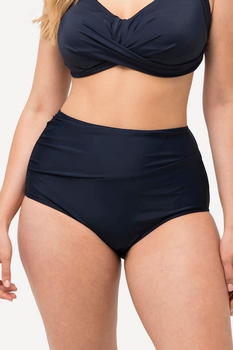 Bikini Hose Drapierung High Waist BHs Wäsche