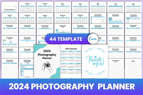 2024 Photography Planner Canva Interior Graphic By Munjixpro · Creative