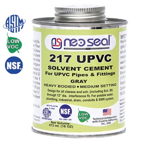 Neoseal 217 PVC UPVC Industrial Solvent Cement Tin Can At Rs 500 Can