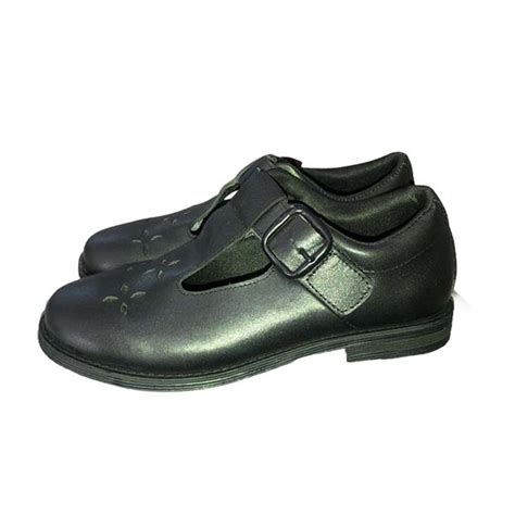 NZ MH Girls Velcro Shoe Black - Skit Store