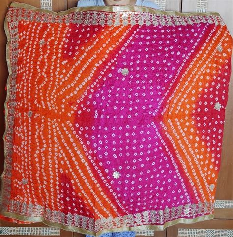 Jaipuri Rajasthani Women Silk Bandhani Bandhej Heavy Dupatta Etsy