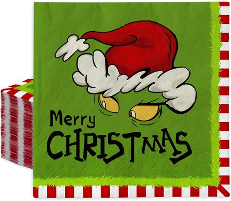 Amazon Anydesign Pack Merry Christmas Paper Napkins Funny