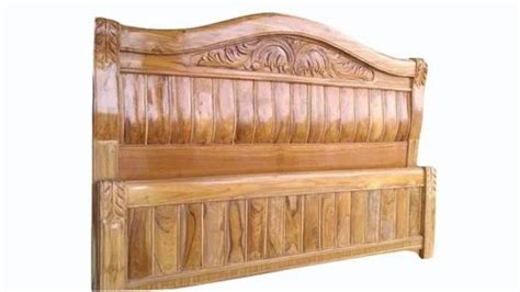 Brown Teak Wood Bed Headboard Bed Size Double At Rs 30000 In New