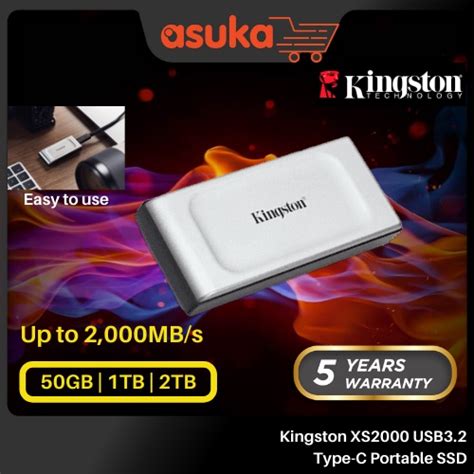 Kingston Xs Xs Gb Tb Tb Tb Usb Type C Pocket