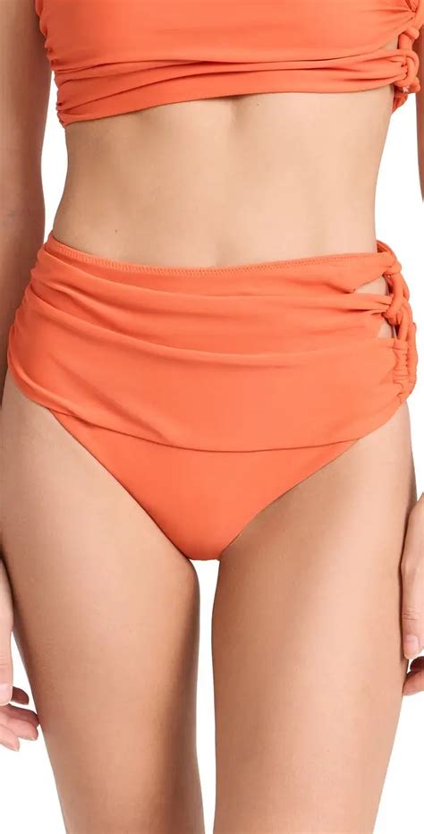 Simkhai Quadria Bikini Bottoms Flame Editorialist