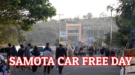 Car Free Day Kawasan Samota Sumbawa Di Serbu Pengunjung Dan