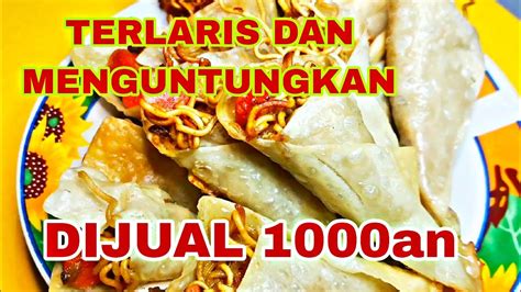 IDE JUALAN 1000AN KREASI KULIT PANGSIT SOSIS DAN MIE JADI JAJANAN ANAK