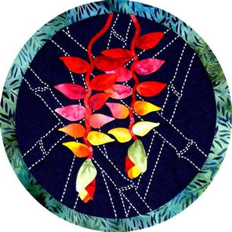 Heliconia Quilt Pattern Flower Applique Quilt Patterns Garden Quilt