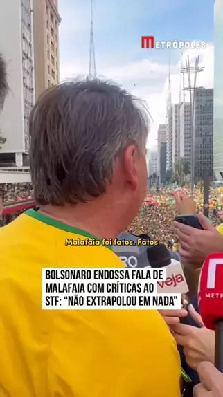 Bolsonaro endossa fala de Malafaia críticas ao STF No meu