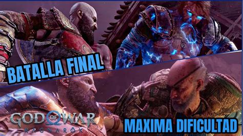 Kratos Vs Odín Y Thor Batalla Final En Modo Dame God Of War Gow