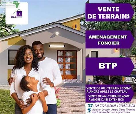 Terrains Parcelles VENTE DE TERRAINS Abidjan Banabaana