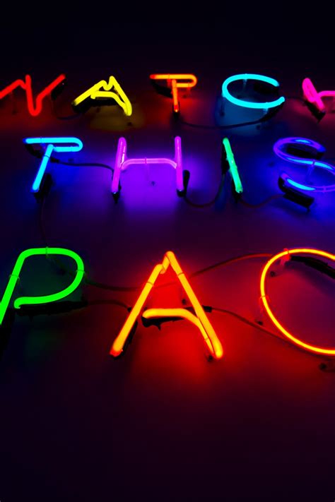 Watch This Space Kemp London Bespoke Neon Signs Prop Hire Large