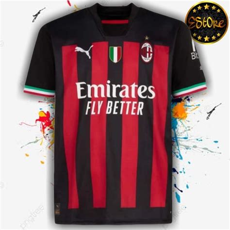 Jual Jersey Celana Bola Dewasa AC Milan Home 2022 2023 Terbaru Setelan