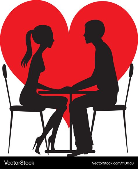 Silhouette Lovers Royalty Free Vector Image Vectorstock