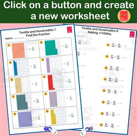 Adding Tenths And Hundredths Decimal Matching Game Twinkl Worksheets Library