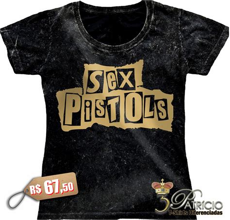 Baby Look Sex Pistols Algod O Premium Marmorizado Elo