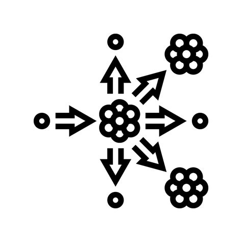 Nuclear Fission Energy Line Icon Vector Illustration 26117360 Vector