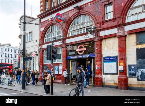 Camden Town Underground Station On The Northern Line Entrance On