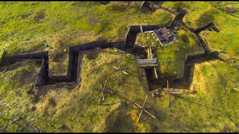 Ww1 Trenches Aerial View