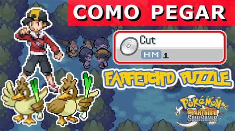 Farfetchd Puzzle Como Pegar O Hm01 Cut No Pokémon Heartgold