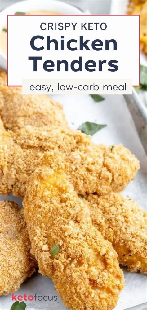 Crispy Crunchy Keto Chicken Tenders 1 G Carb Ketofocus Recipe