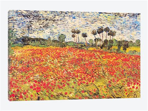 Field of Poppies Canvas Art by Vincent van Gogh | Canvas art prints ...