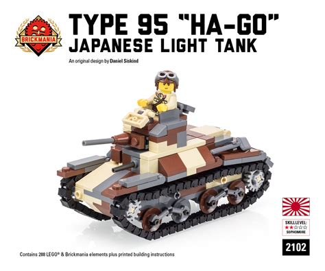 Type 95 Ha Go Japanese Light Tank Brickmania Toys