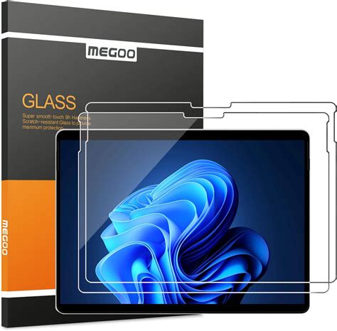 MEGOO 2 Pièces Surface Pro 9 X 8 Verre Trempé Protection d écran sans