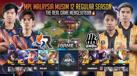 Amazing Game Homebois Kejutkan Rsg Homebois Vs Rsg My Game Mpl My