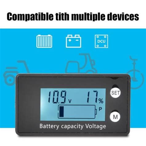 HURRISE voltmètre LCD Voltmètre numérique LCD équipement de tension de