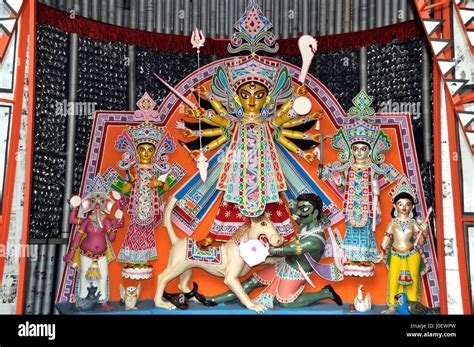 Goddess Durga Kolkata West Bengal India Asia Stock Photo Alamy