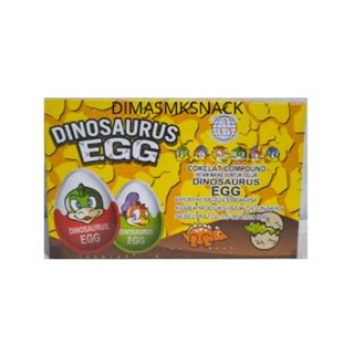 Jual Dinosaurus Egg Cokelat Compound Hitam Manis Bentuk Telur Shopee