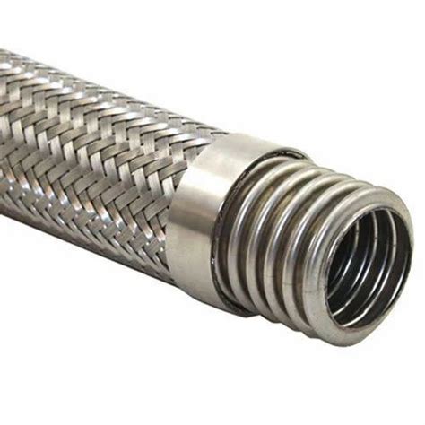 Ss Corrugated Bellow Hose Flexible S S Braided Metallic Hose Pipe