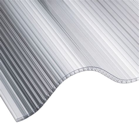 6mm Clear Corrugated Triplewall Polycarbonate Roof Sheet Roofing