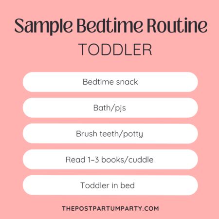 Sample Bedtime Routines to Help Baby Sleep - The Postpartum Party